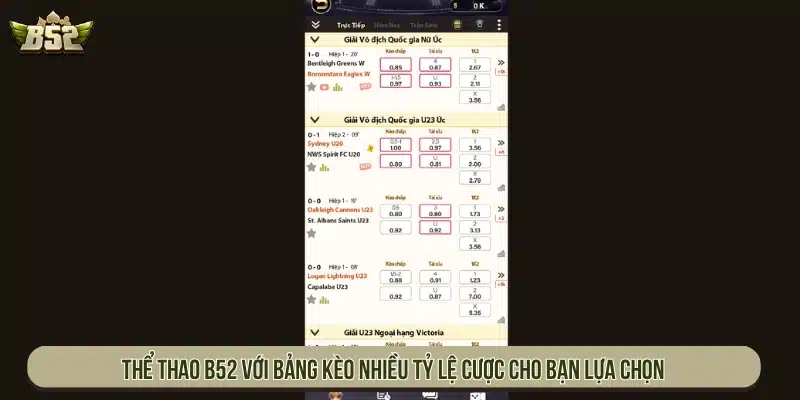 B52 | B52Club Game Bài Bom Tấn - Link Tải B52 Club Sảnh thể thao với bảng kèo nhiều tỷ lệ cược