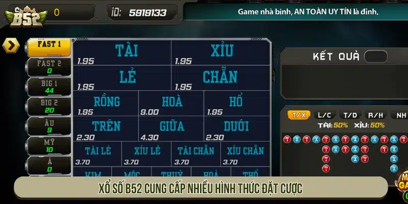 B52 | B52Club Game Bài Bom Tấn - Link Tải B52 Club Sảnh xổ số cung cấp nhiều hình thức đặt cược